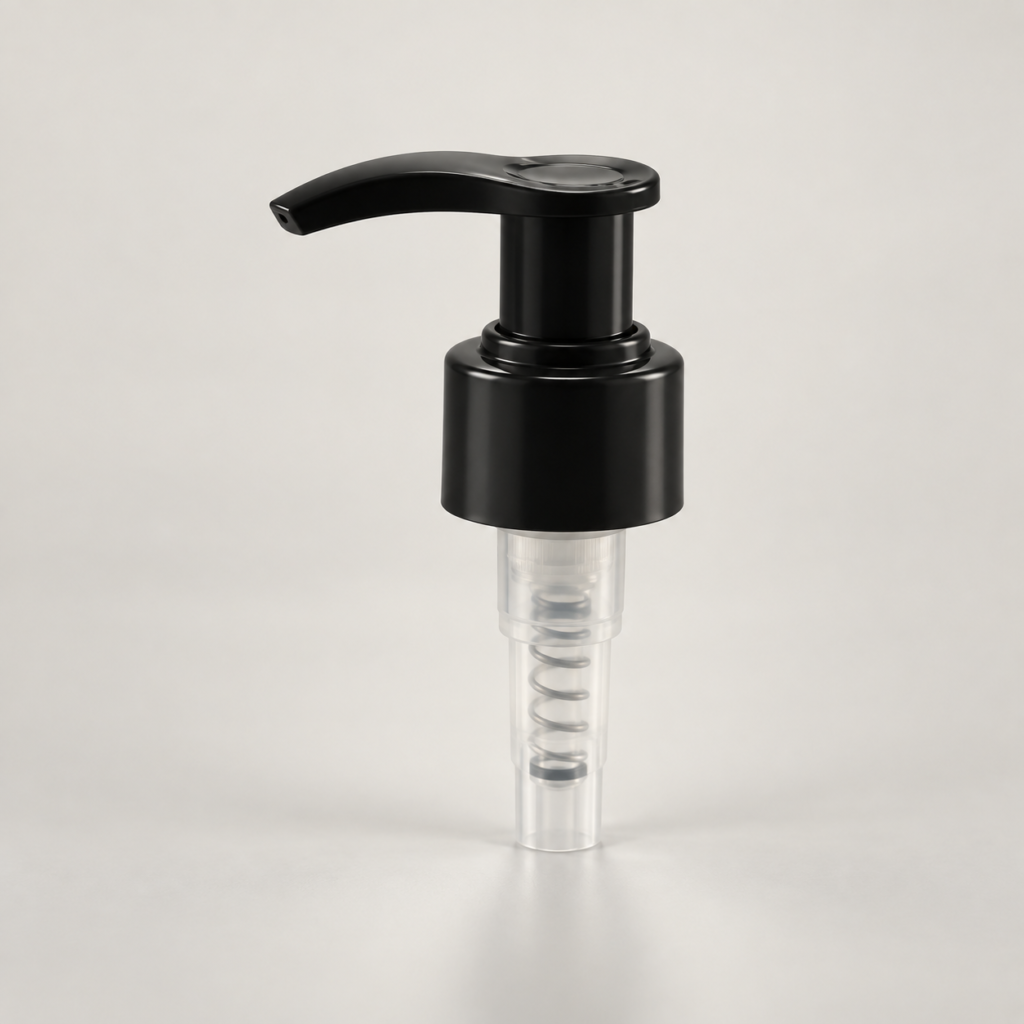 Lotion Pump Bico de Pato Preta 28/410